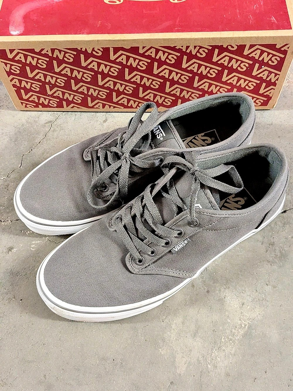 Vans Atwood Canvas Low-Top Sneakers Gray